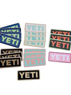 NEW YETI Logo Sticker Pack - Assorted Colors (A184)